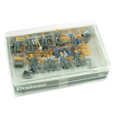弗雷澤複製品 1:87 工作工人套組彩繪 10 人微型人物 PRS10220FG, 1套