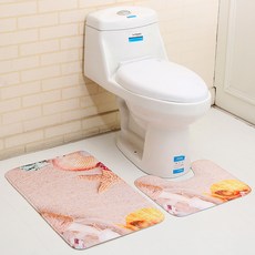 DM I Love Home 浴室墊套組 地墊 75 x 45 cm + 地墊 37.5 x 45 cm, 沙灘, 1套