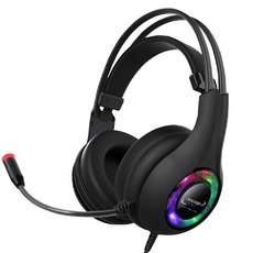 ABKO Plus 虛擬 7.1 RGB 降噪麥克風 3D 耳機, B645, 混色