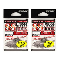 DECOY SS Hook WORM19曲柄鉤 9入, 2件