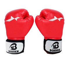 DM I love fit運動練習用拳擊手套, 紅色的