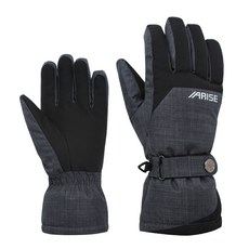 ARISE 男性滑雪板手套 AWGA015, 黑色