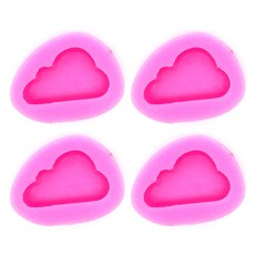 Bycell矽膠模具 雲 4入, 混色