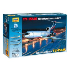 ZVEZDA 1:144 Tu-154M俄羅斯客機塑料模型, 1個