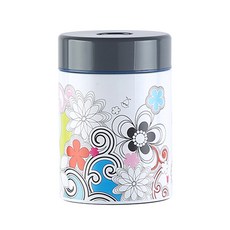 FRench Bull 圖案印花圓形保溫飯盒, 混色, 930毫升