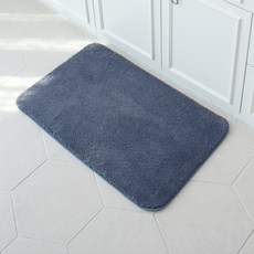 시나앤소모 에어로실버 욕실발매트, 블루