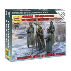 즈베즈다 1:72 German HQ Winter 프라모델, 1개