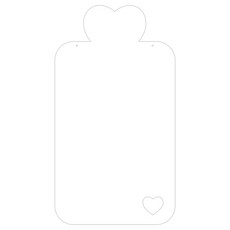 Ku 家居裝飾壓克力留言板 MO71 掛式, 白色的