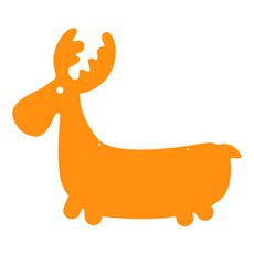 Ku 居家裝飾壓克力留言板 MO75 掛式, 橘子