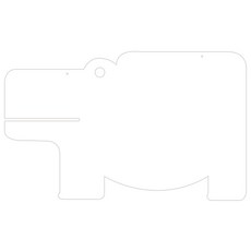 Ku 居家裝飾壓克力留言板 MO77 懸掛式, 白色的