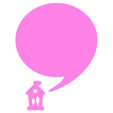 Coo Home Interior 壓克力留言板 MO 94 黏貼式 粉紅色