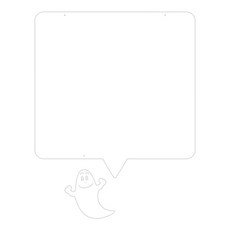 Ku 家居裝飾壓克力留言板 MO 91 掛式 白色