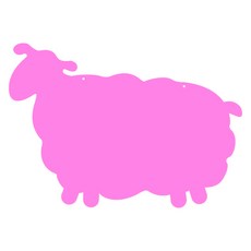 Coo 家居裝飾壓克力留言板 MO76 掛式, 粉色的