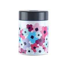 FRench Bull 圖案印花圓形保溫飯盒 A款, 混色, 930毫升