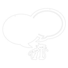 Ku 家居裝飾壓克力記事板 MO 97 掛式 白色