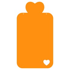 Ku 家居裝飾壓克力留言板 MO71 掛式, 橘子