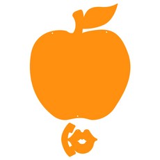 COOU 家居裝飾壓克力留言板 MO 100 懸掛式 橘色