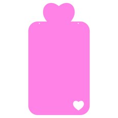 Ku 家居裝飾壓克力留言板 MO 71 掛式 粉紅色