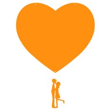 KU 家居裝飾 壓克力留言板 MO 98 懸掛式 橘色