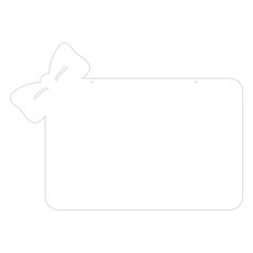 家居裝飾壓克力備忘錄版 MO73 掛勾型 白色