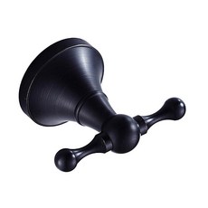 浴室掛鉤, 黑色啞光, 1個