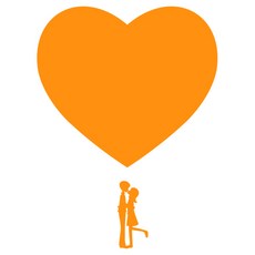 KU 家居裝飾 壓克力留言板 MO 98 黏貼式 橘色