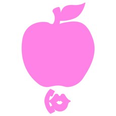 Ku 家居裝飾壓克力便條板 MO 100 黏貼式 粉紅色