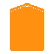 家居裝飾壓克力備忘錄版 MO70 黏貼式 橙色