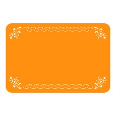 Ku 家居裝飾壓克力留言板 MO 79 黏貼式 橘色