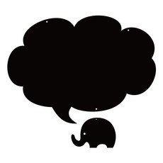 家居裝飾壓克力備忘錄版 MO89 掛勾型 黑色