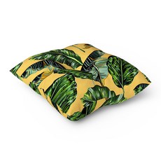 VIZUAL FACTORY 長方形大靠墊色棕葉, 香蕉