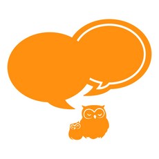 COO 家居裝飾壓克力便條板 MO 87 黏貼式 橘色