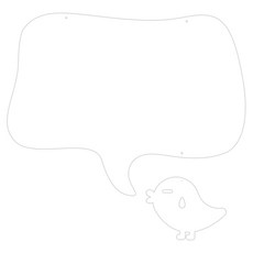 쿠 홈 인테리어 아크릴 메모판 MO 93 걸이형 화이트