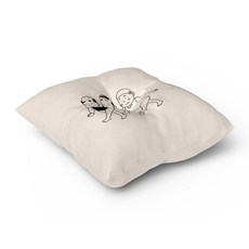 VIZUAL FACTORY 人物圖案方形靠墊, 混色