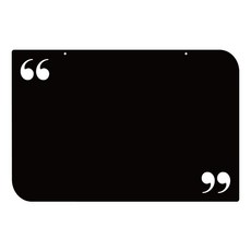 家居裝飾壓克力備忘錄版 MO72 掛勾型 黑色