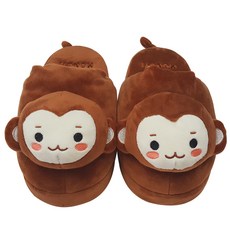 애니팡 성인용 밍크인형 실내화, 몽이, 1개