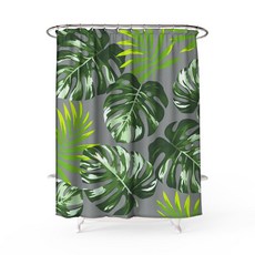 VIZUAL FACTORY 浴簾植物灰色 1500 x 1800 毫米, 1個