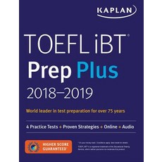 TOEFL Ibt Prep Plus 2018-2019: 4 Practice Tests + Proven Strategies + Online + Audio Paperback, Kaplan Publishing
