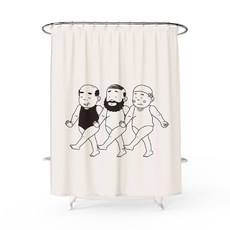 VIZUAL FACTORY 浴簾瓶亞麻 1500 x 1800 毫米, 1個