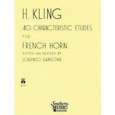 40 Characteristic Etudes for French Horn Paperback, Hal Leonard Publishing Corporation