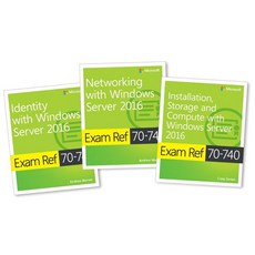 MCSA Windows Server 2016 Exam Ref 3-Pack: Exams 70-740 70-741 and 70-742 Paperback, Microsoft Press