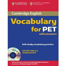 캠브릿지 Vocabulary for Pet Student Book with Answers and Audio CD [With CD], Cambridge University Press
