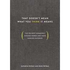 That Doesn't Mean What You Think It Means: The 150 Most Commonly Misused Words and Their Tangled Histories Hardcover, Ten Speed Press