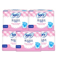 SOFY 蘇菲 Body Fit服貼蝶翼型衛生棉, 大型(29cm), 16片, 5包