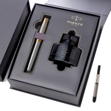 PARKER Sonnet鋼筆+墨水禮品組, EF, 不銹鋼 GT