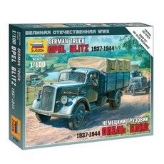 즈베즈다 프라모델 1/100 German 3t Cargo Truck OPEL BLITZ Snap Kit, 1세트