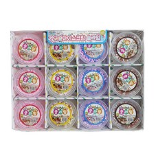 Mijungart 珠子史萊姆冰淇淋玩具 巧克力款 3入+草莓原味 3入+香蕉片款 3入+棉花糖款 3入, 混色