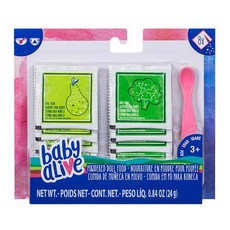 베이비얼라이브 아기인형 파우더푸드 리필, 혼합 색상, 1개