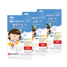 더순수렛츠미 플래티넘 키즈 생유산균 30p, 3개, 30정