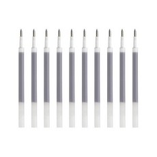 유니볼 RE URR-100-38 전용 리필심 0.38mm, 블랙, 10개입